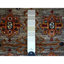 Load image into Gallery viewer, 8&#39;x10&#39;3&quot; Argos Gray, Soft And Shiny Wool, Hand Knotted, Vegetable Dyes Afghan Super Kazak All Over Design Oriental Rug FWR534534