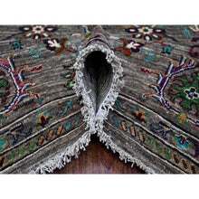 Load image into Gallery viewer, 8&#39;1&quot;x11&#39;2&quot; Thunder Gray, Afghan Sultani Pomegranate Design, Vegetable Dyes, Hand Knotted, All Wool, Oriental Rug FWR534654