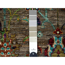 Load image into Gallery viewer, 8&#39;1&quot;x11&#39;2&quot; Thunder Gray, Afghan Sultani Pomegranate Design, Vegetable Dyes, Hand Knotted, All Wool, Oriental Rug FWR534654