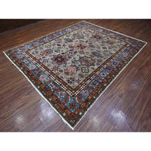 Load image into Gallery viewer, 8&#39;1&quot;x10&#39;1&quot; Elephant Gray, Hand Knotted, Afghan Super Kazak Tribal Medallions, Vegetable Dyes, Soft Wool, Oriental Rug FWR534666