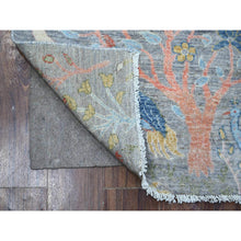 Load image into Gallery viewer, 2&#39;6&quot;x5&#39;10&quot; Wales Gray, Hand Knotted, Afghan Peshawar with Birds of Paradise, Vegetable Dyes, Vibrant Wool, Runner Oriental Rug FWR534972