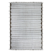 Load image into Gallery viewer, 10&#39;x14&#39;5&quot; Daisy White, Hand Knotted, Horizontal Line Pattern Moroccan Weave, Oulad Bousbaa Design, Shiny Wool, Vegetable Dyes, Oriental Rug FWR535068