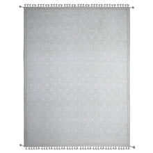 Load image into Gallery viewer, 9&#39;1&quot;x12&#39;1&quot; Tahira White, Diamond Repetitive Moroccan Weave Zemmour Design, Embossed Pile, Tone On Tone, Velvety Wool, Hand Knotted, Vegetable Dyes, Oriental Rug FWR535080