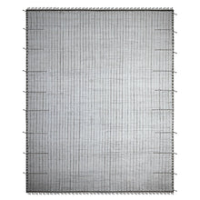 Load image into Gallery viewer, 12&#39;2&quot;x15&#39;2&quot; Paper White, Hand Knotted Vegetable Dyes, Oulad Bousbaa 100% Wool, Moroccan Weave Geometric Vertical Line Design, Oriental Oversized Rug FWR535152