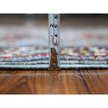 Load image into Gallery viewer, 2&#39;5&quot;x6&#39;10&quot; Manatee Gray, Hand Knotted All Over Tribal Medallions, Vegetable Dyes, Afghan Super Kazak Pure Wool, Oriental Rug FWR535314