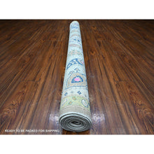 Load image into Gallery viewer, 6&#39;x8&#39;8&quot; Dorian Gray, Colorful Fusion Kazak, Hand Knotted, Organic Wool, Caucasian All Over Design, Oriental Rug FWR535398