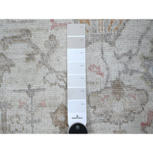 Load image into Gallery viewer, 2&#39;10&quot;x10&#39; White Sand, Hand Knotted Afghan Angora Oushak, Vegetable Dyes, Wool Weft, Rural Medallions All Over, Runner Oriental Rug FWR535698