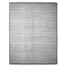 Load image into Gallery viewer, 12&#39;2&quot;x15&#39;9&quot; Gesso White, Beni Ourain Moroccan Weave, Vegetable Dyes, Hand Knotted Vertical Line Pattern, Extra Soft Wool, Oversized Oriental Rug FWR536010