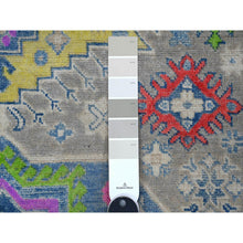 Load image into Gallery viewer, 5&#39;x6&#39;8&quot; Dorian Gray, Caucasian Design, Hand Knotted, Fusion Kazak, All Natural Wool, Oriental Rug FWR536040