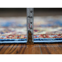 Load image into Gallery viewer, 2&#39;8&quot;x8&#39; Battleship Gray, Hand Knotted Afghan Super Kazak with All Over Motifs, Natural Dyes, Extra Soft Wool XL Runner Oriental Rug FWR536598