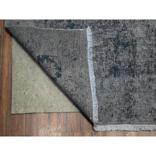 Load image into Gallery viewer, 9&#39;8&quot;x12&#39;6&quot; Agreeable Gray, Distressed Look Worn Wool, Professionally Secured Ends, Hand Knotted, Vintage Persian Kerman, Clean And Soft, Cropped Thin, Oriental Rug FWR536712