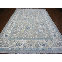 Load image into Gallery viewer, 9&#39;1&quot;x11&#39;10&quot; Spanish Gray, Organic Wool, Natural Dyes, Hand Knotted, All Over Mahal Design, Oriental Rug FWR536922