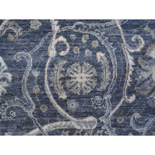 Load image into Gallery viewer, 8&#39;x9&#39;9&quot; Arsenic Gray, Natural Dyes, Velvety Wool, Hand Knotted, Peshawar All Over Mahal Design, Oriental Rug FWR536934