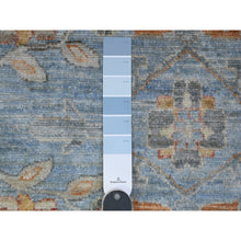 Load image into Gallery viewer, 12&#39;1&quot;x14&#39;6&quot; Argentina Blue, Natural Dyes, Hand Knotted Fine Aryana Peshawar, Pure Wool, Heriz All Over Design, XL Oriental Rug FWR536958