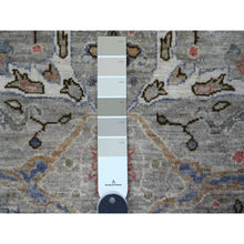 Load image into Gallery viewer, 4&#39;x12&#39; Pastel Gray, Extra Soft Wool, Bidjar Garus Design, Vegetable Dyes, Fine Aryana Collection, Hand Knotted, Wide Oriental Runner Rug FWR536964