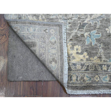 Load image into Gallery viewer, 2&#39;5&quot;x20&#39;1&quot; Perfect Gray, All Over Mahal Design, Vegetable Dyes, Hand Knotted, Vibrant Wool, Oversized Runner Oriental Rug FWR536994