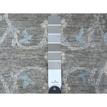 Load image into Gallery viewer, 2&#39;5&quot;x20&#39;1&quot; Perfect Gray, All Over Mahal Design, Vegetable Dyes, Hand Knotted, Vibrant Wool, Oversized Runner Oriental Rug FWR536994