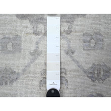 Load image into Gallery viewer, 3&#39;x6&#39;1&quot; Huntington White, Soft Pile, Hand Knotted With Wool Weft, White Wash Afghan Angora Oushak, Runner Oriental Rug FWR537108