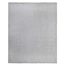 Load image into Gallery viewer, 8&#39;1&quot;x9&#39;7&quot; Goose Gray, Afghan Vegetable Dyes, Wool Foundation, Hand Knotted, Faded, Angora Oushak With Willow And Cypress Tree Design, Oriental Rug FWR537858