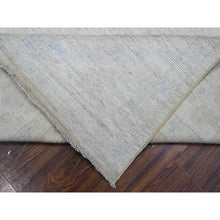 Load image into Gallery viewer, 8&#39;1&quot;x9&#39;7&quot; Goose Gray, Afghan Vegetable Dyes, Wool Foundation, Hand Knotted, Faded, Angora Oushak With Willow And Cypress Tree Design, Oriental Rug FWR537858