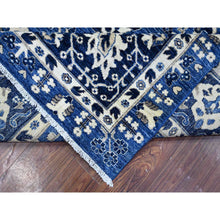 Load image into Gallery viewer, 9&#39;2&quot;x11&#39;6&quot; Blue Yonder, Vegetable Dyes, Soft Wool, Fine Peshawar With All Over Mahal Design, Hand Knotted, Oriental Rug FWR537984