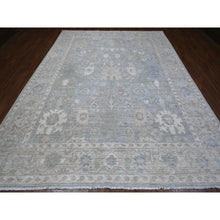 Load image into Gallery viewer, 9&#39;x11&#39;10&quot; Medium Gray, Denser Weave, Hand Knotted Soft And Velvety Wool, Heriz All Over Design, Natural Dyes, Oriental Rug FWR538218