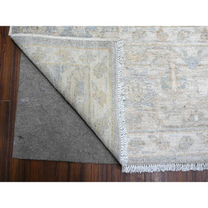 9'x11'10" Medium Gray, Denser Weave, Hand Knotted Soft And Velvety Wool, Heriz All Over Design, Natural Dyes, Oriental Rug FWR538218