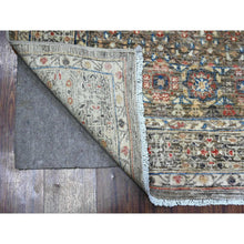 Load image into Gallery viewer, 6&#39;1&quot;x8&#39;10&quot; Nickel Gray, Fine Aryana with Pre Historic 14th Century Influence Mamluk Design, Organic Wool, Hand Knotted Vegetable Dyes, Oriental Rug FWR538242