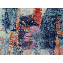 Load image into Gallery viewer, 9&#39;x12&#39; Colorful, Painter&#39;s Palette Abstract Motif Wool and Silk Modern Hand Knotted, Oriental Rug FWR540882