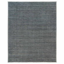 Load image into Gallery viewer, 12&#39;x14&#39;9&quot; Plum Kitten Gray, Loomed Knotted, Modern Box Design and Plain Decor, Pure Wool, Oversized Oriental Rug FWR542070