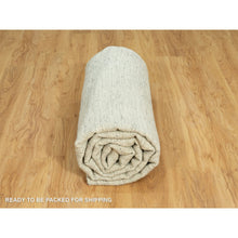 Load image into Gallery viewer, 8&#39;2&quot;x9&#39;8&quot; Repose Gray, Plain and Simple Hand Woven Cord Design, Flat Weave, Soft Wool, High and Low Pile, Oriental Rug FWR542712