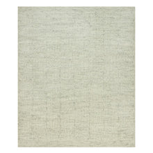 Load image into Gallery viewer, 8&#39;3&quot;x10&#39; Coventry Gray, Borderless Hand Woven Cord Collection, Natural Wool, Flat Weave, High and Low Pile, Plain and Simple Oriental Rug FWR542796