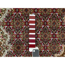 Load image into Gallery viewer, 6&#39;1&quot;x9&#39; Blazer Red, Tabriz Mahi Densely Woven With Fish Medallion Design, Velvety Wool, Hand Knotted Oriental Rug FWR543552