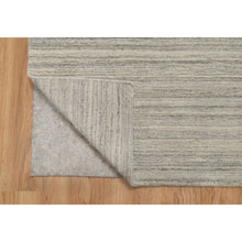 Load image into Gallery viewer, 2&#39;7&quot;x6&#39; Beige, Natural Wool, Variegated Textured Modern Design, Hand Loomed, Thick and Plush, Runner, Oriental Rug FWR544338