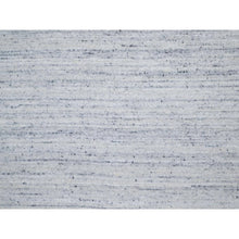 Load image into Gallery viewer, 10&#39;x13&#39;10&quot; Misty Gray, Modern Striae Design, Tone on Tone, Soft Pile, Natural Wool, Hand Loomed, Oriental Rug FWR544380