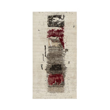 Load image into Gallery viewer, 2&#39;4&quot;x4&#39;8&quot; Parchment White, Hand Knotted, Lori Buft Gabbeh with Avant Garde Design, Thick and Plush, Pure Wool, Soft Pile, Short Runner, Oriental Rug FWR544608