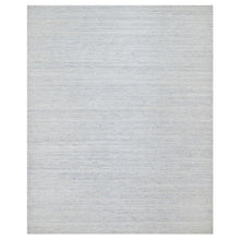 Load image into Gallery viewer, 12&#39;x14&#39;10&quot; Misty Gray, Modern Striae Design, Tone on Tone, Lush and Plush, Pure Wool, Hand Loomed, Oversized, Oriental Rug FWR544728