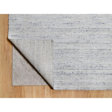 Load image into Gallery viewer, 12&#39;x14&#39;10&quot; Misty Gray, Modern Striae Design, Tone on Tone, Lush and Plush, Pure Wool, Hand Loomed, Oversized, Oriental Rug FWR544728