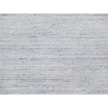 Load image into Gallery viewer, 12&#39;x14&#39;10&quot; Misty Gray, Modern Striae Design, Tone on Tone, Lush and Plush, Pure Wool, Hand Loomed, Oversized, Oriental Rug FWR544728