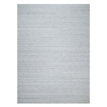 Load image into Gallery viewer, 10&#39;x13&#39;10&#39; Frost Gray, Thick and Plush, Modern Striae Design, Tone on Tone, Soft Pile, Pure Wool, Hand Loomed, Oriental Rug FWR544788