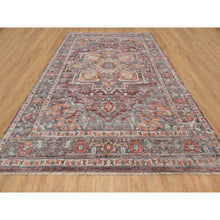 Load image into Gallery viewer, 10&#39;x13&#39;9&quot; Tuscan Red, Heriz Revival, Vegetable Dyes, Thick and Plush, Soft Wool, Hand Knotted, Oriental Rug FWR544812