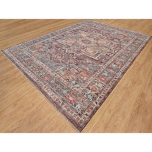 Load image into Gallery viewer, 10&#39;x13&#39;9&quot; Tuscan Red, Heriz Revival, Vegetable Dyes, Thick and Plush, Soft Wool, Hand Knotted, Oriental Rug FWR544812