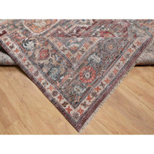 Load image into Gallery viewer, 10&#39;x13&#39;9&quot; Tuscan Red, Heriz Revival, Vegetable Dyes, Thick and Plush, Soft Wool, Hand Knotted, Oriental Rug FWR544812