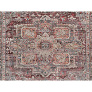 10'x13'9" Tuscan Red, Heriz Revival, Vegetable Dyes, Thick and Plush, Soft Wool, Hand Knotted, Oriental Rug FWR544812