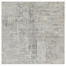 Load image into Gallery viewer, 12&#39;x12&#39; Dorian Gray, Hand Spun, Modern, Undyed Natural Wool, Hand Knotted, Square, Oriental Rug FWR545046