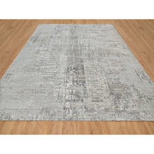 Load image into Gallery viewer, 12&#39;x12&#39; Dorian Gray, Hand Spun, Modern, Undyed Natural Wool, Hand Knotted, Square, Oriental Rug FWR545046