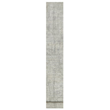 Load image into Gallery viewer, 2&#39;6&quot;x29&#39;9&quot; Dorian Gray, Hand Knotted, Modern Design, Hand Spun, Undyed Natural Wool, XL Runner, Oriental Rug FWR545088