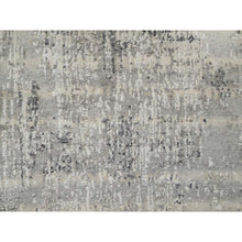 Load image into Gallery viewer, 2&#39;6&quot;x29&#39;9&quot; Dorian Gray, Hand Knotted, Modern Design, Hand Spun, Undyed Natural Wool, XL Runner, Oriental Rug FWR545088