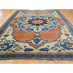 8'4"x12'6" Red Antique Persian Serapi Good Cond Even Wear Oriental Rug FWR238506
