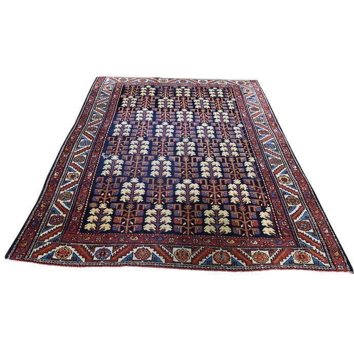 Navy Oriental Rug, Carpets, Handmade, Montana USA.